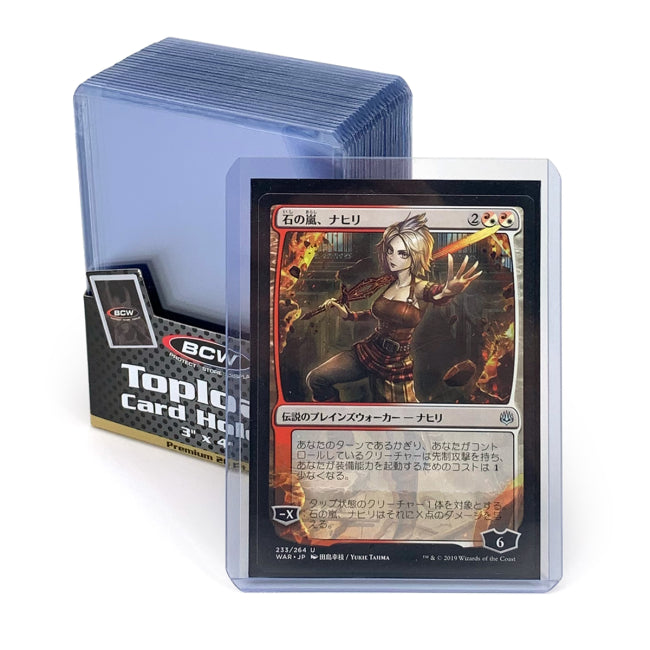 BCW 3x4 顶部装入卡夹 - 高级 25 支