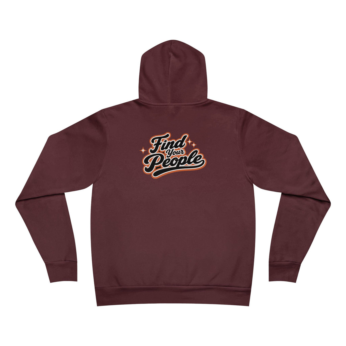 Find Your People Hoodie — Cozy Pullover with Retro Script