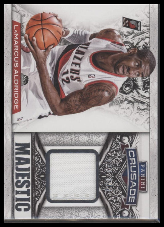 2013-14 Panini Crusade #95 LaMarcus Aldridge Majestic Memorabilia #/199