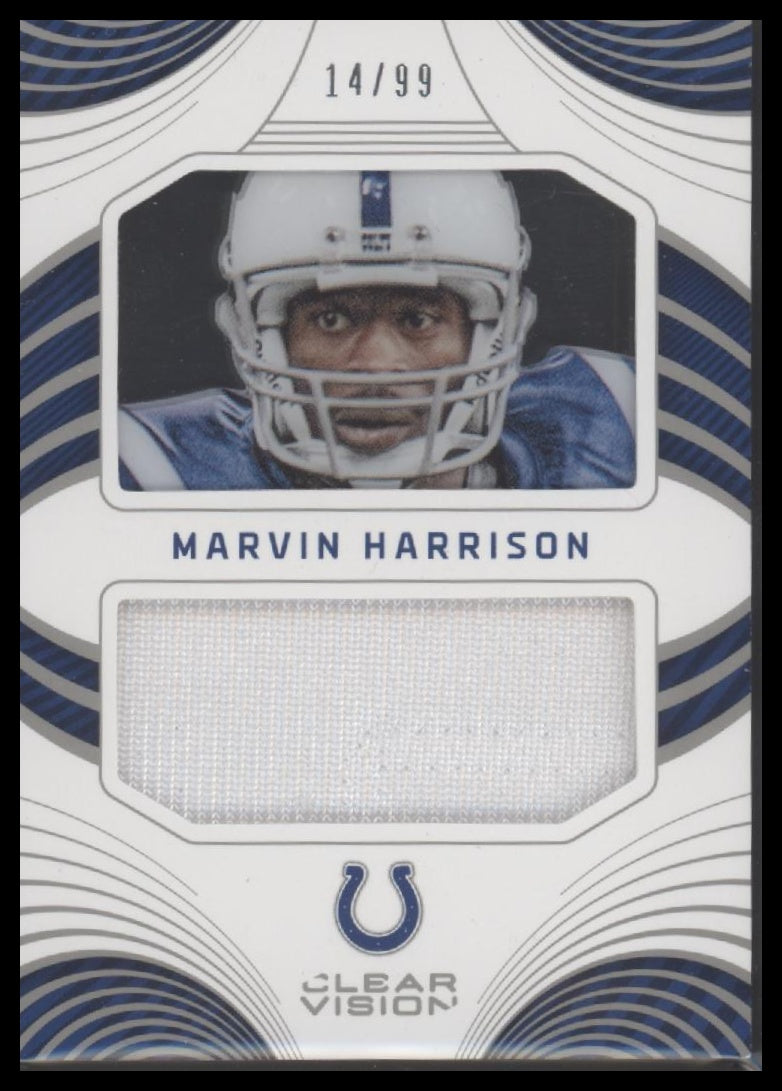 2016 Panini Clear Vision #18 Marvin Harrison Clear Vision Jersey #/99