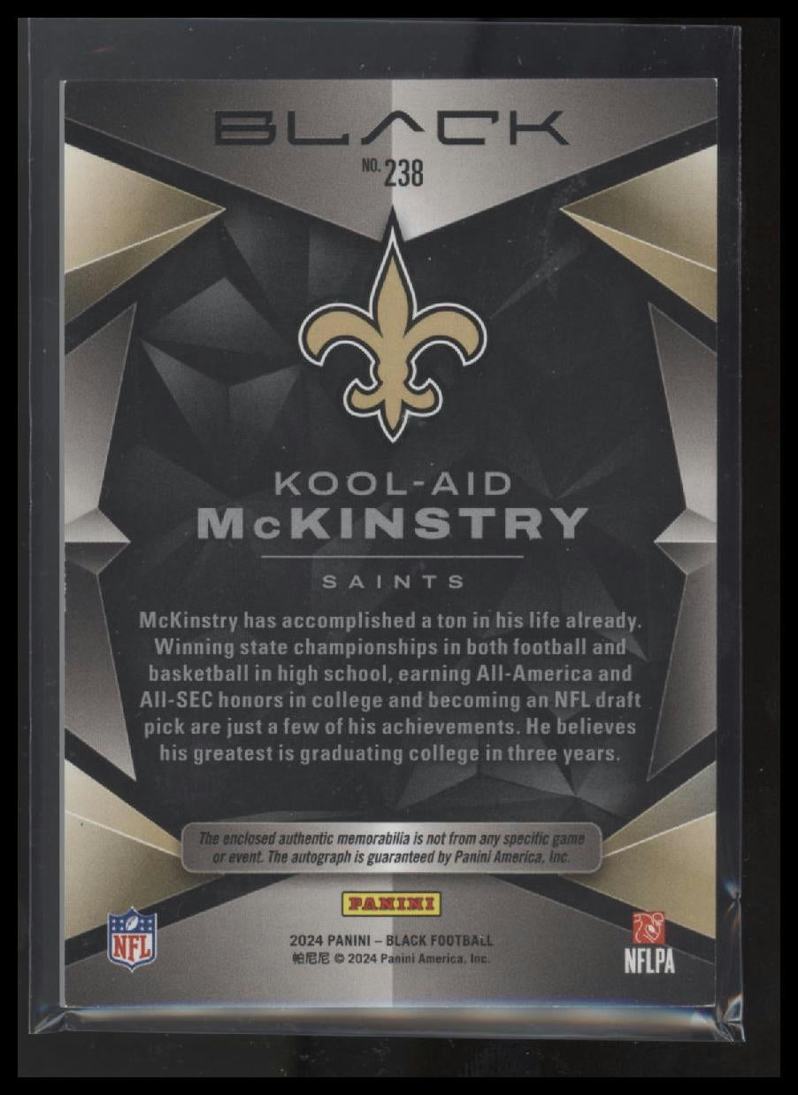 2024 Panini Black #238 Kool-Aid McKinstry Royal #/150