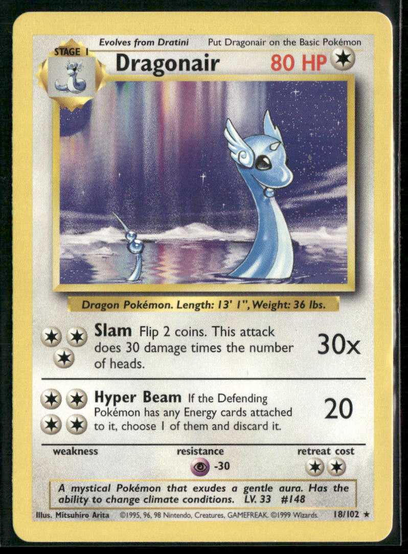 Pokemon Base Set #018/102 Dragonair