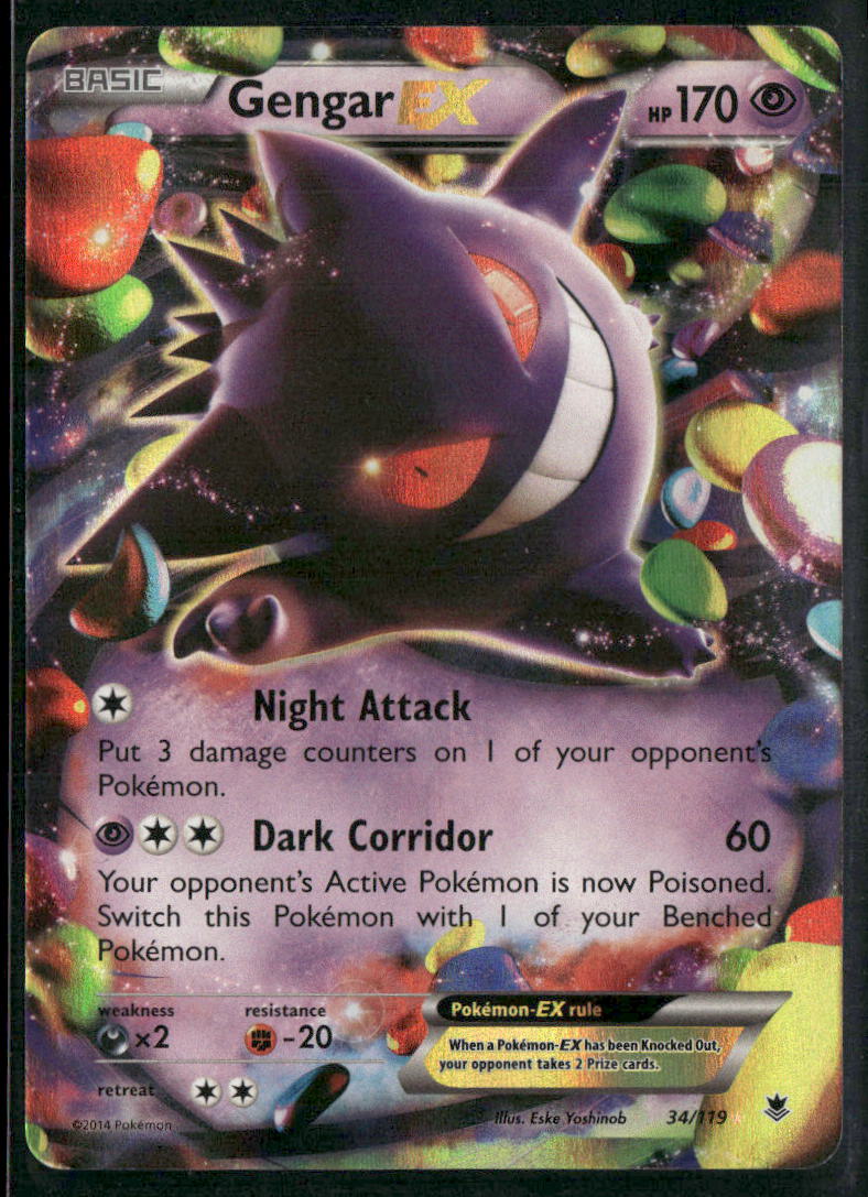 Pokemon XY - Phantom Forces #34/119 Gengar EX
