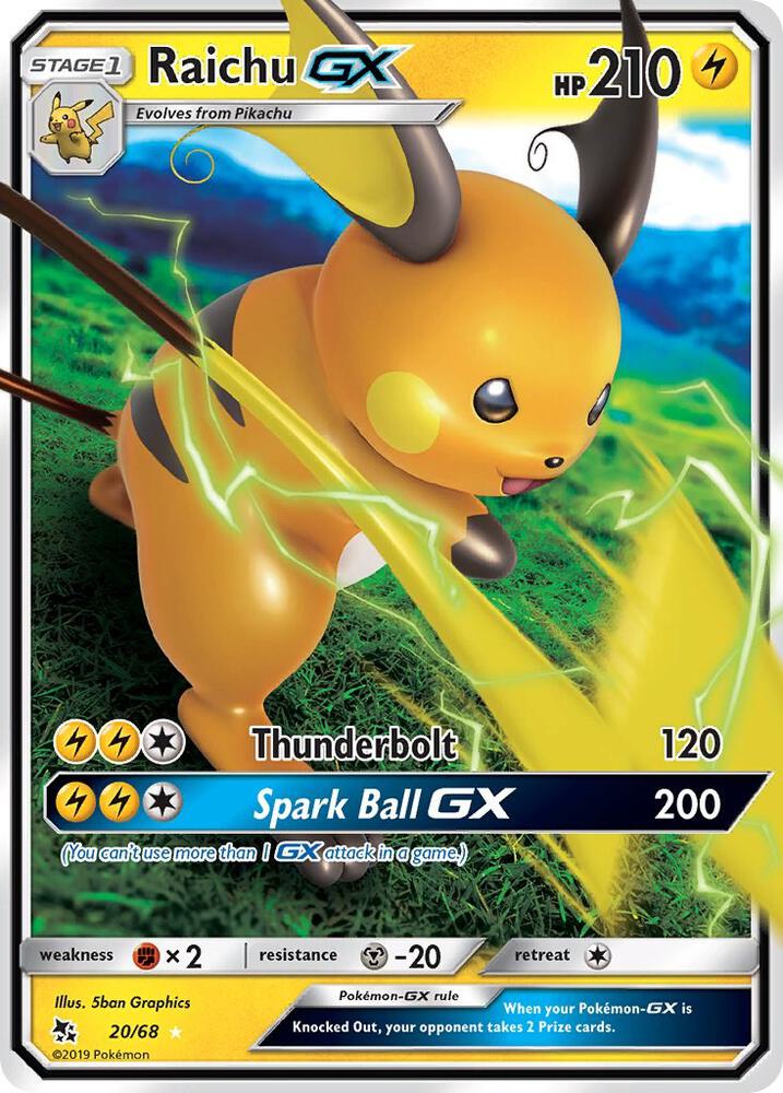 Hidden Fates Tin Raichu GX
