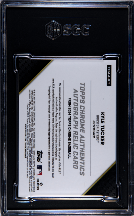 2024 Topps Chrome #TCAA-KT Kyle Tucker Authentics Auto SGC 10