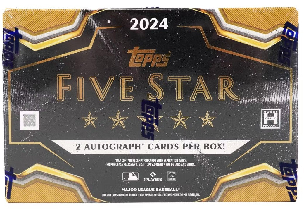 Caja de pasatiempos de béisbol de cinco estrellas Topps 2024