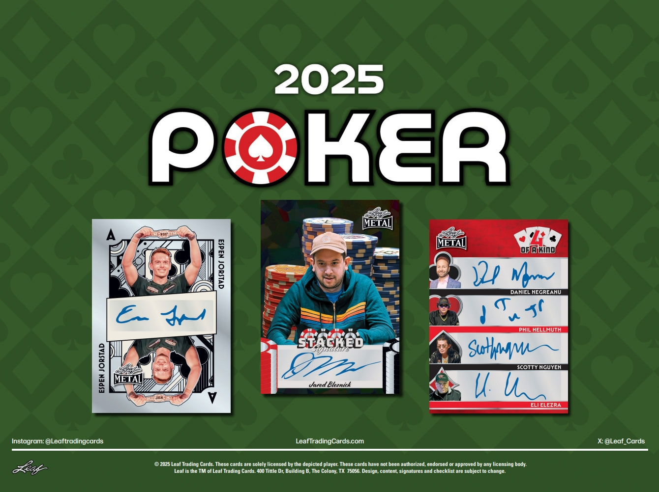 2025 Leaf Metal Poker Hobby Box