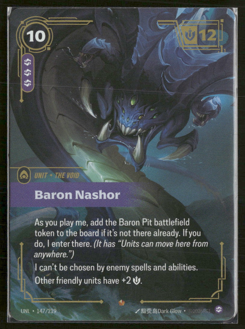 Baron Nashor #147/219 Legendary - Riftbound – Orb Sports Cards