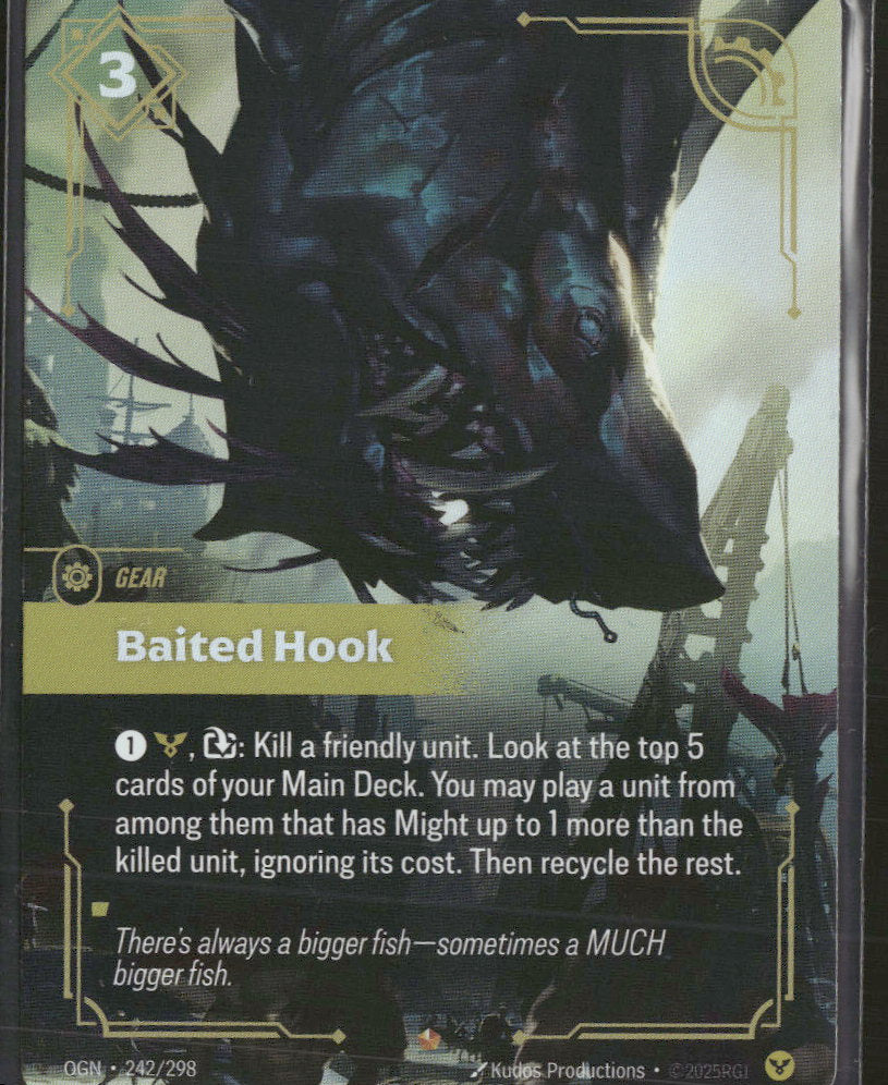 Riftbound: Baited Hook カード Baited Hook #242/298 Rare - Riftbound Origins – Orb Sports Cards