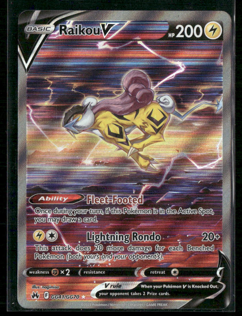 Raikou V Crown Zenith: Galarian Gallery #GG41/GG70