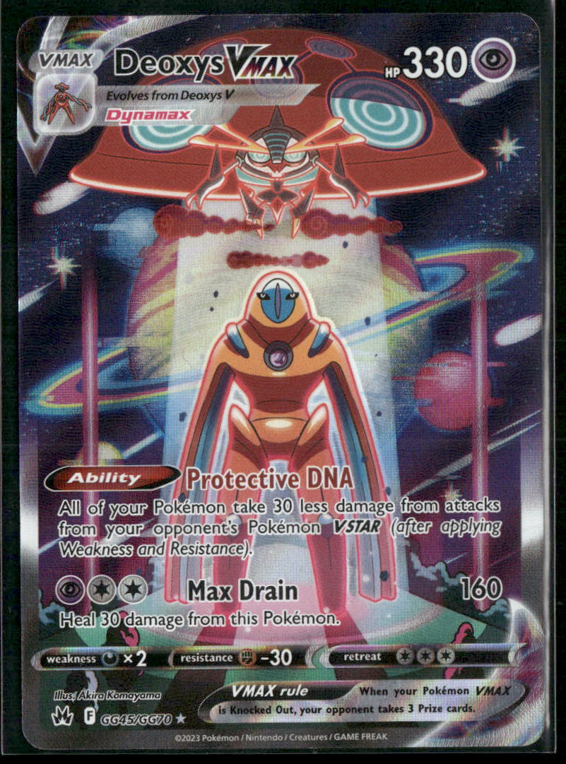 Deoxys VMAX Crown Zenith: Galarian Gallery #GG45/GG70