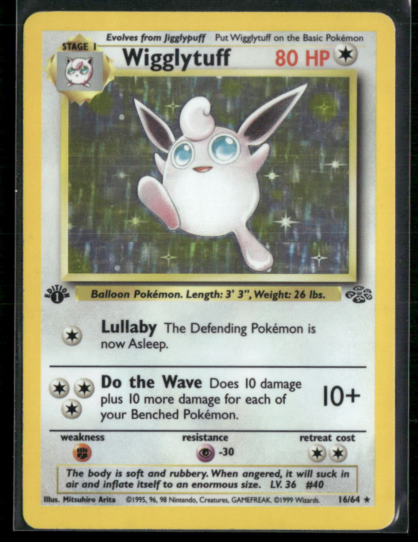 Wigglytuff (16) Jungle #16/64 - 1st Edition