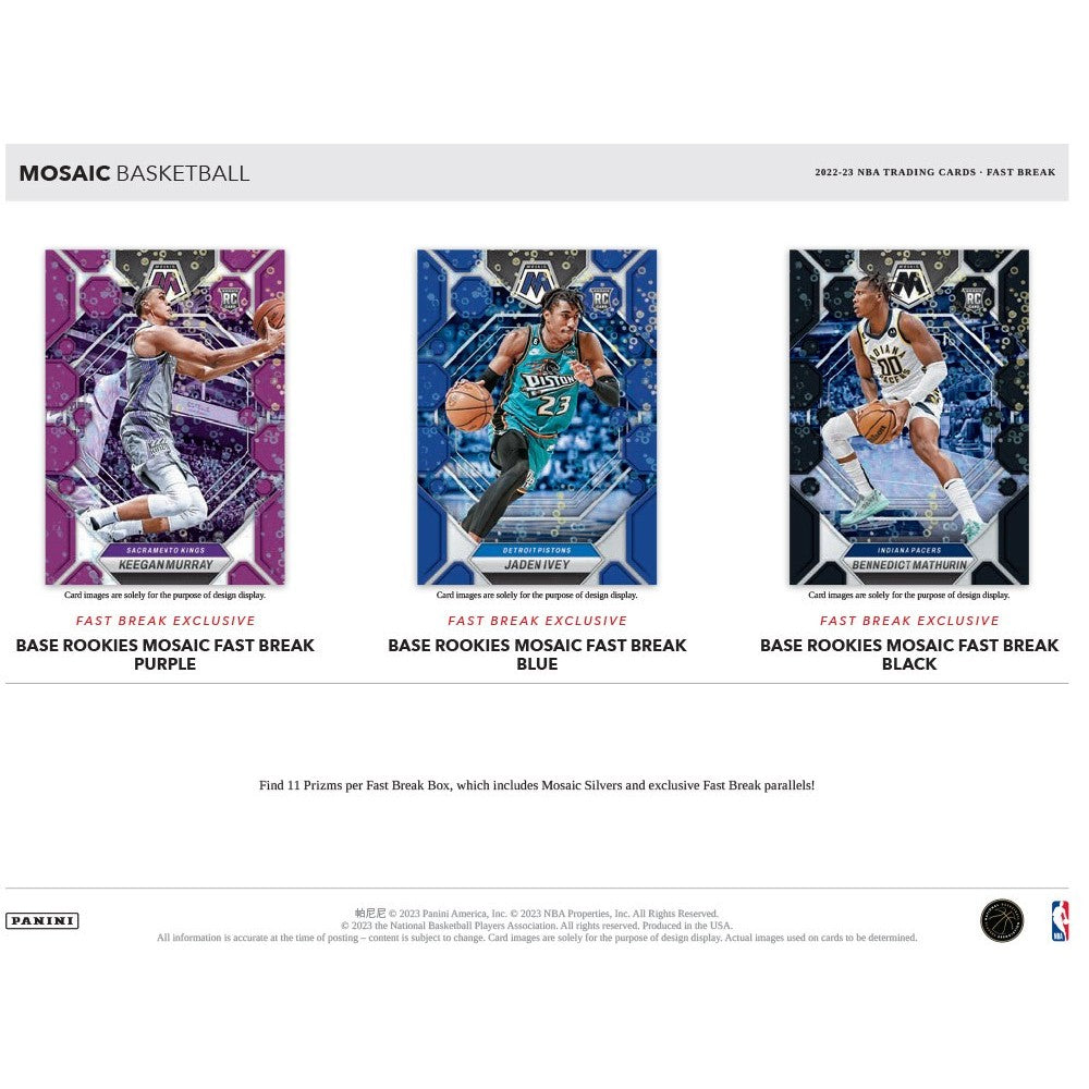 Caja de contraataque de baloncesto Panini Mosaic 2022-23