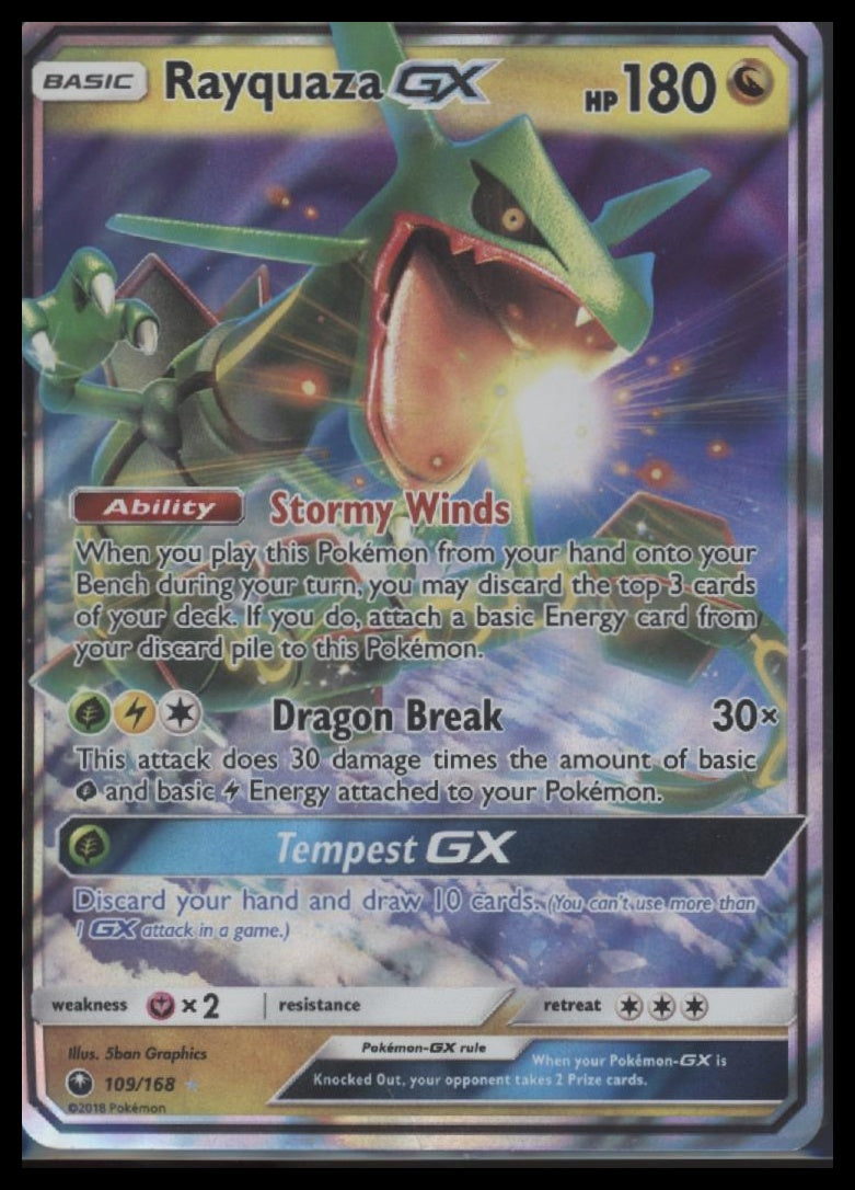 Rayquaza GX SM - Celestial Storm #109/168