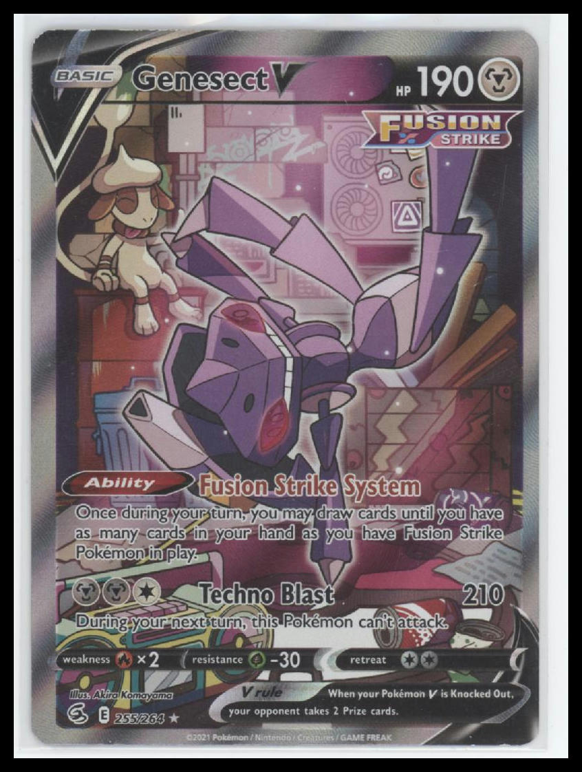 Genesect V (Alternate Full Art) SWSH08: Fusion Strike #255/264 - Front