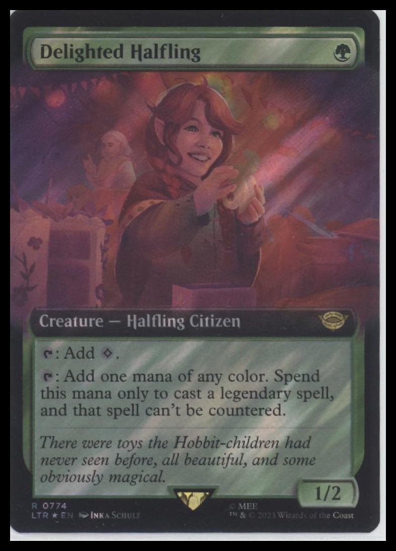 Delighted Halfling (Extended Art) (Surge Foil) #774 Lord of the Rings - Front