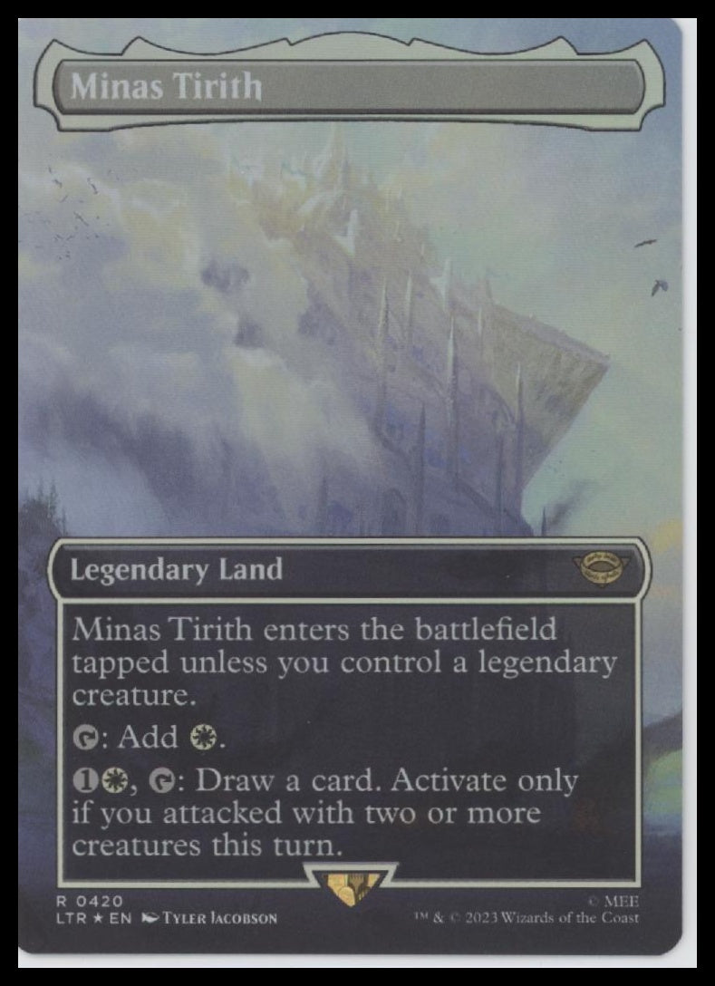 Minas Tirith (0420) (Borderless) The lord of the Rings MTG - Front