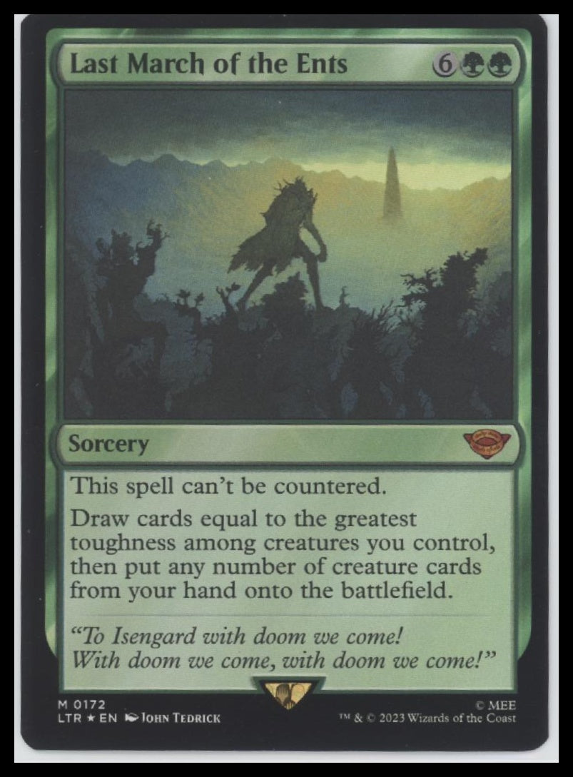 Last March of the Ents The Lord of the Rings: Tales of Middle-earth #172 foil - Front