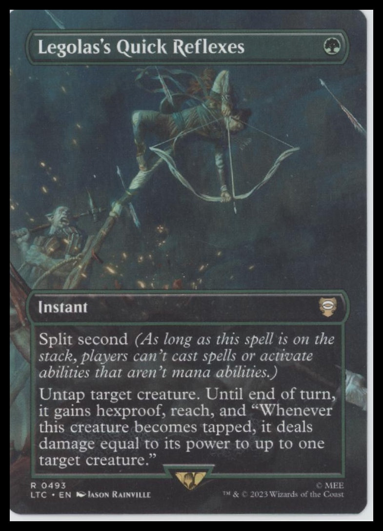 Legolas's Quick Reflexes (Borderless) Commander # 493 - Front