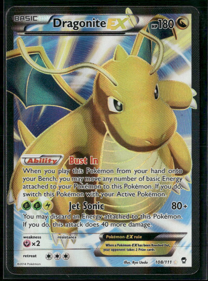 Dragonite EX (108 Full Art) XY - Furious Fists #108/111 - Front