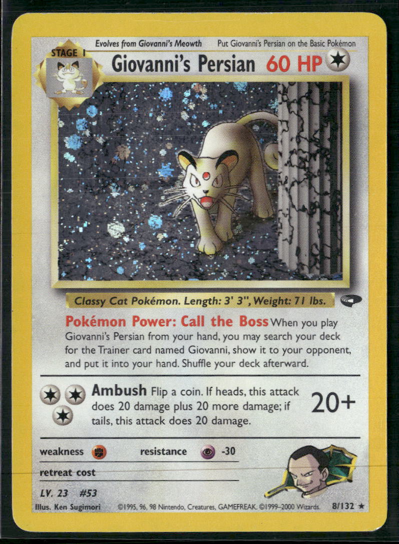 Giovanni's Persian Gym Challenge #008/132 - Front
