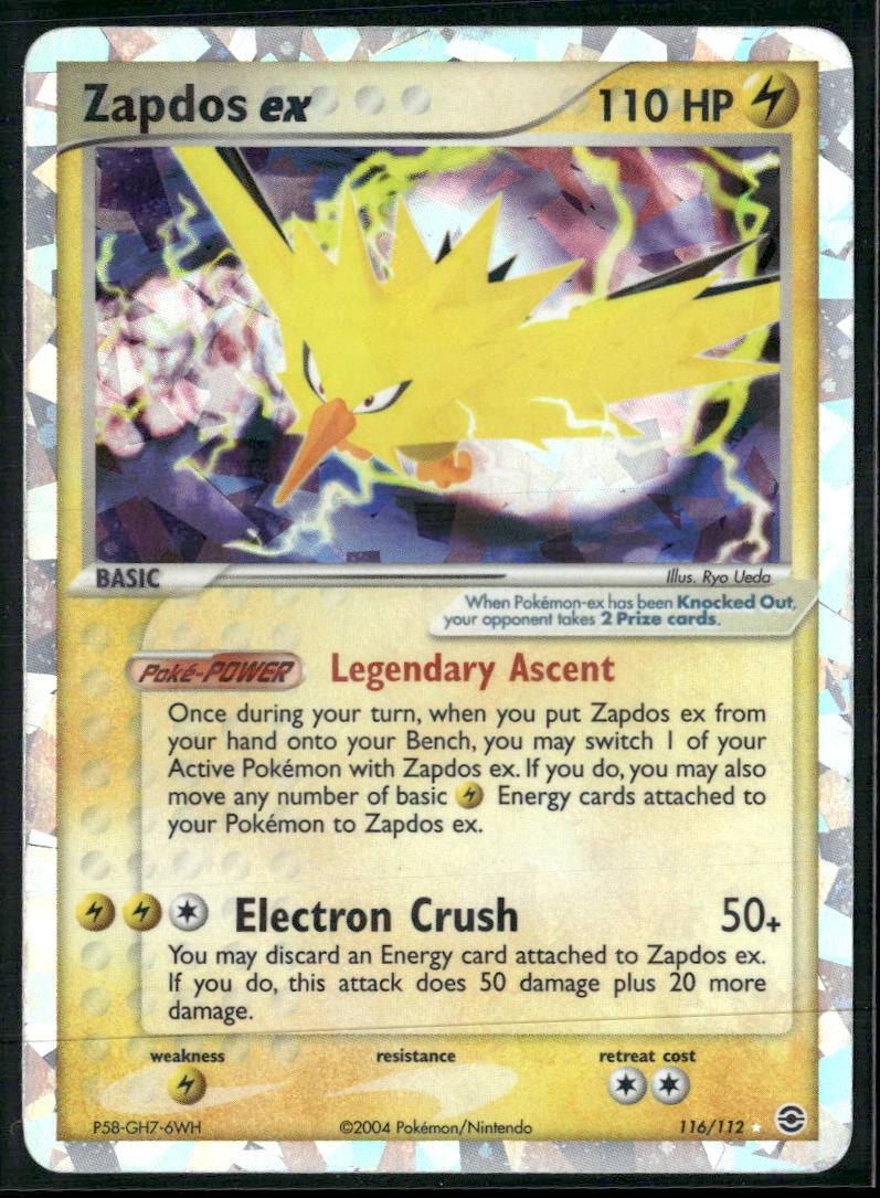 Zapdos ex FireRed & LeafGreen #116/112 - Front