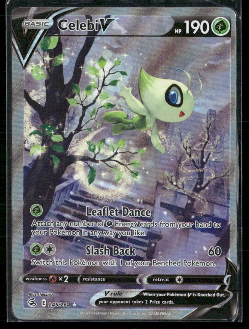 Celebi V (Alternate Full Art) SWSH08: Fusion Strike #245/264 - Front