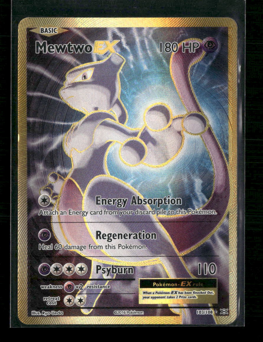Mewtwo EX (Full Art) XY - Evolutions #103/108 - Front
