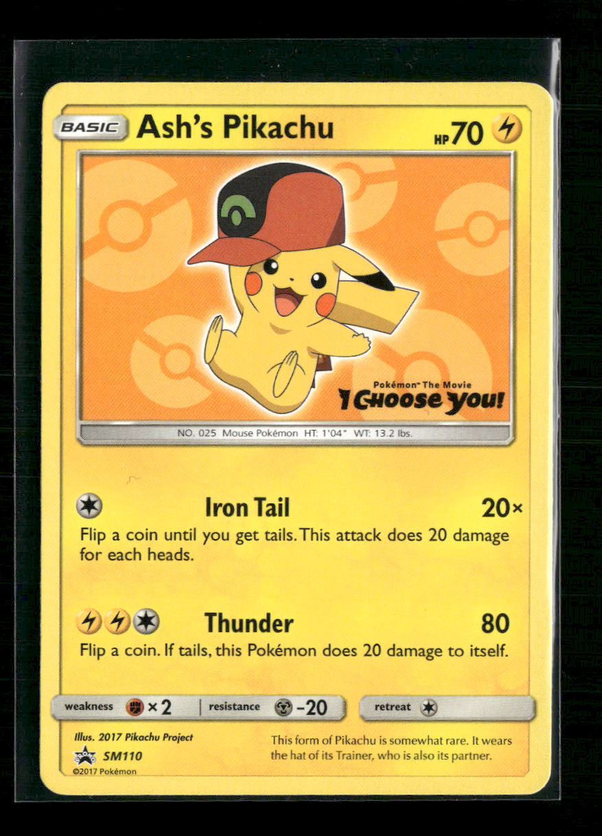 Ash's Pikachu SM Promos #SM110 - Front