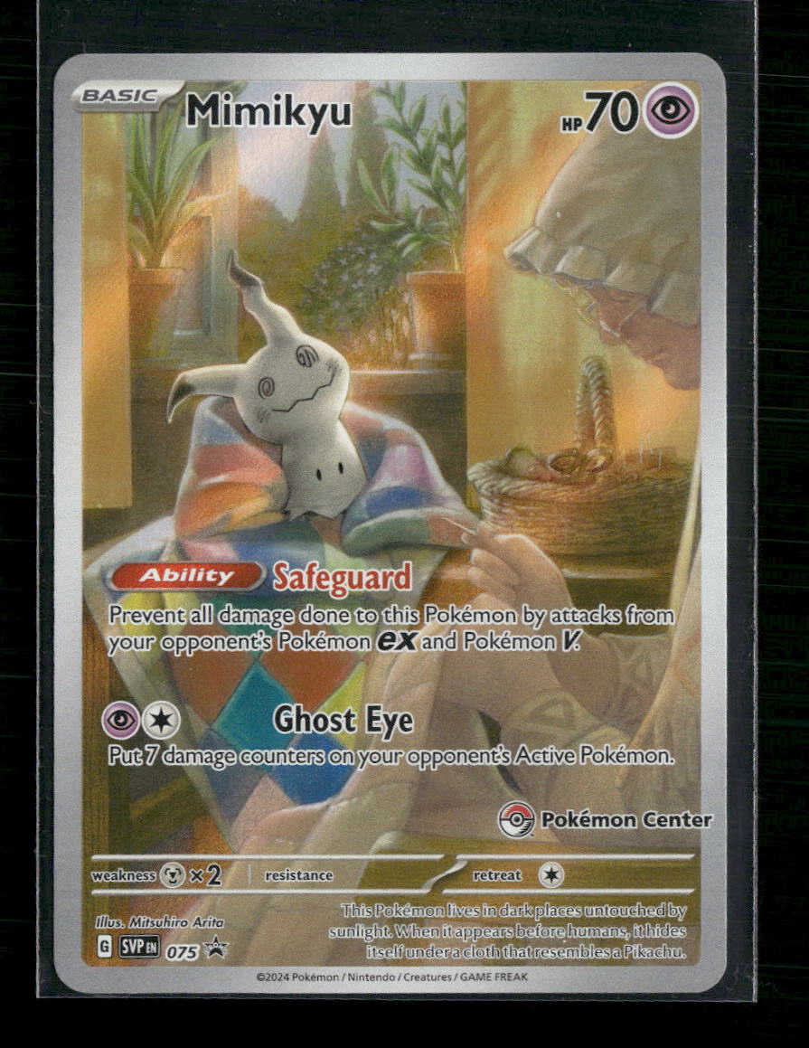 Mimikyu SV: Scarlet & Violet Promo Cards #075 Pokemon Center - Front