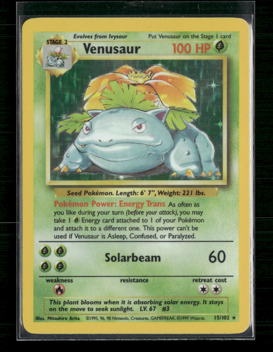 Venusaur Base Set #015/102 - Front