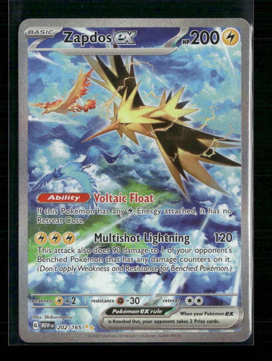 Zapdos ex SV: Scarlet & Violet 151 #202/165 - Front