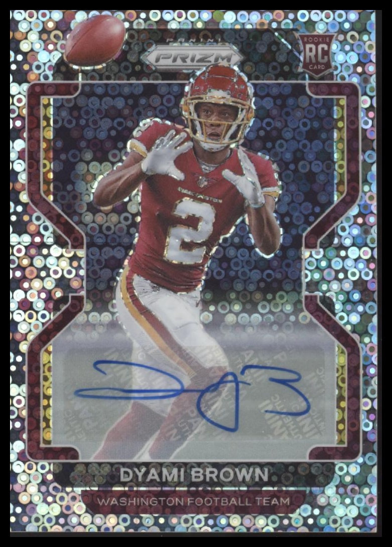 Dyami Brown 2021 Panini Prizm #353 Rookie Autographs Prizm No Huddle - Front