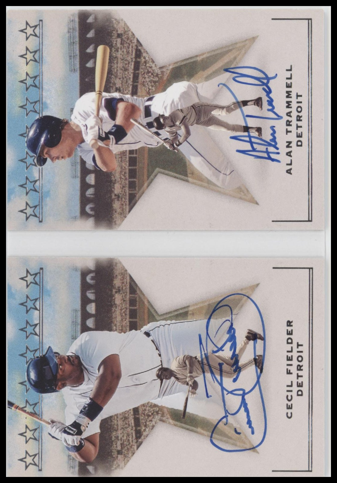 Cecil Fielder / Alan Trammell 2023 Panini -Superstar Scripts Booklets #/50 - Front