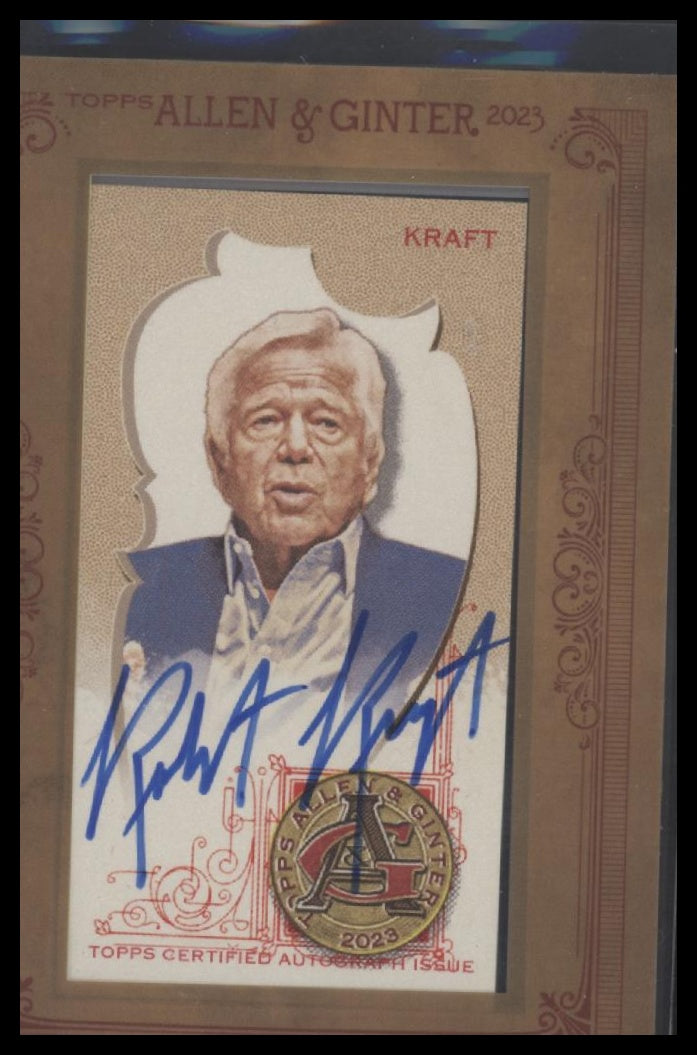Robert Kraft 2023 Topps Allen & Ginter #MA-RKR Mini Framed Auto - Front
