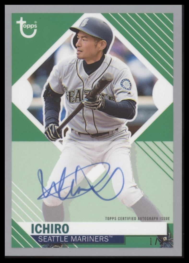 Ichiro 2021 Topps Brooklyn Collection #BKA-IS Autographs #/1 - Front