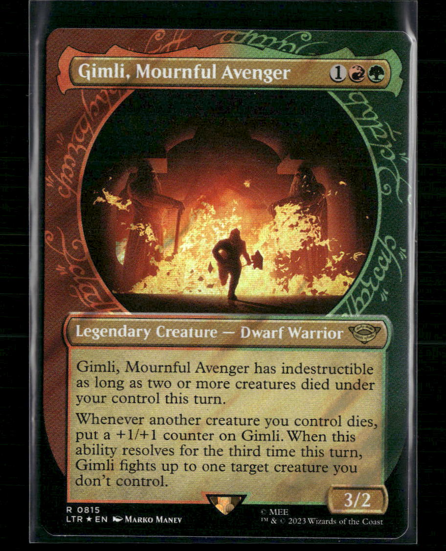 Gimli, Mournful Avenger (Showcase) (Surge foil) - Front