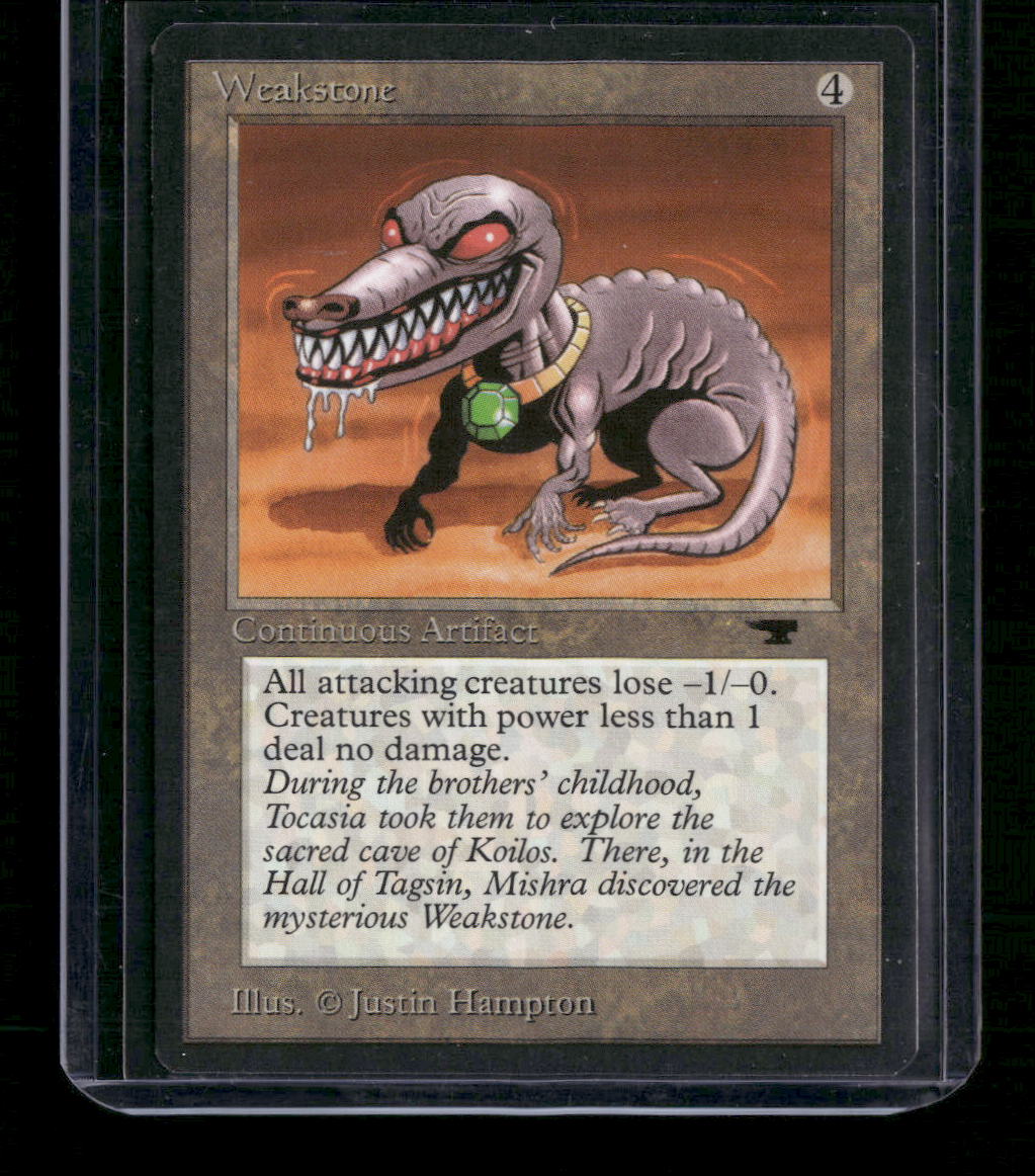 Weakstone Antiquities # - Front