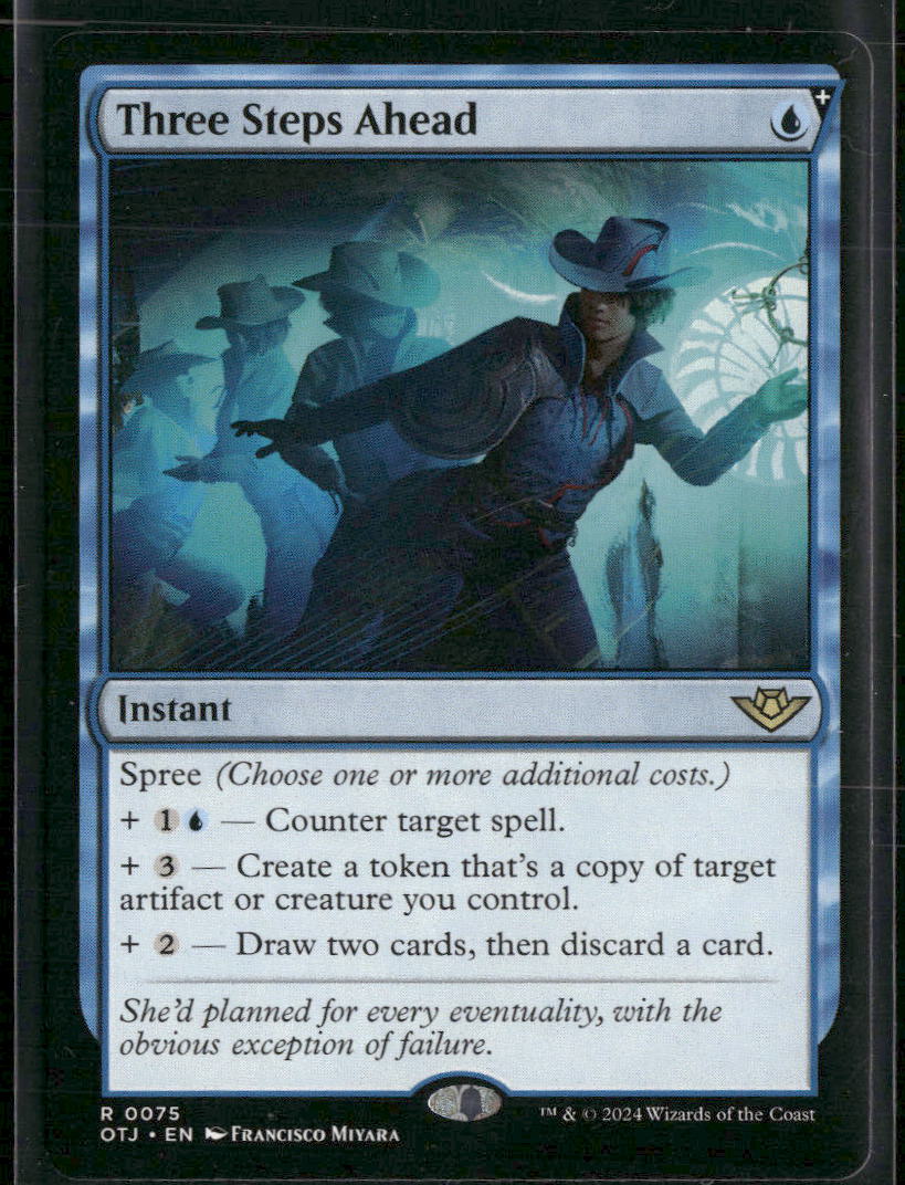 Three Steps Ahead Outlaws of Thunder Junction #75 - Front