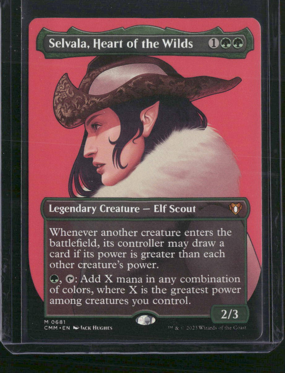 Selvala, Heart of the Wilds (Borderless) Commander Masters #681 - Front