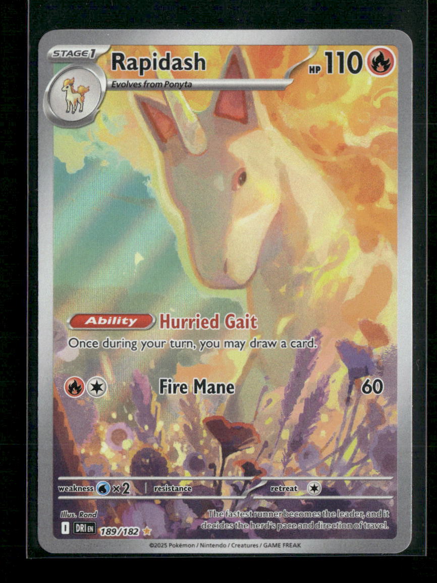 Rapidash SV10: Destined Rivals #189/182 - Front