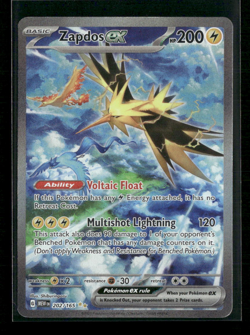 Zapdos ex SV: Scarlet & Violet 151 #202/165 - Front