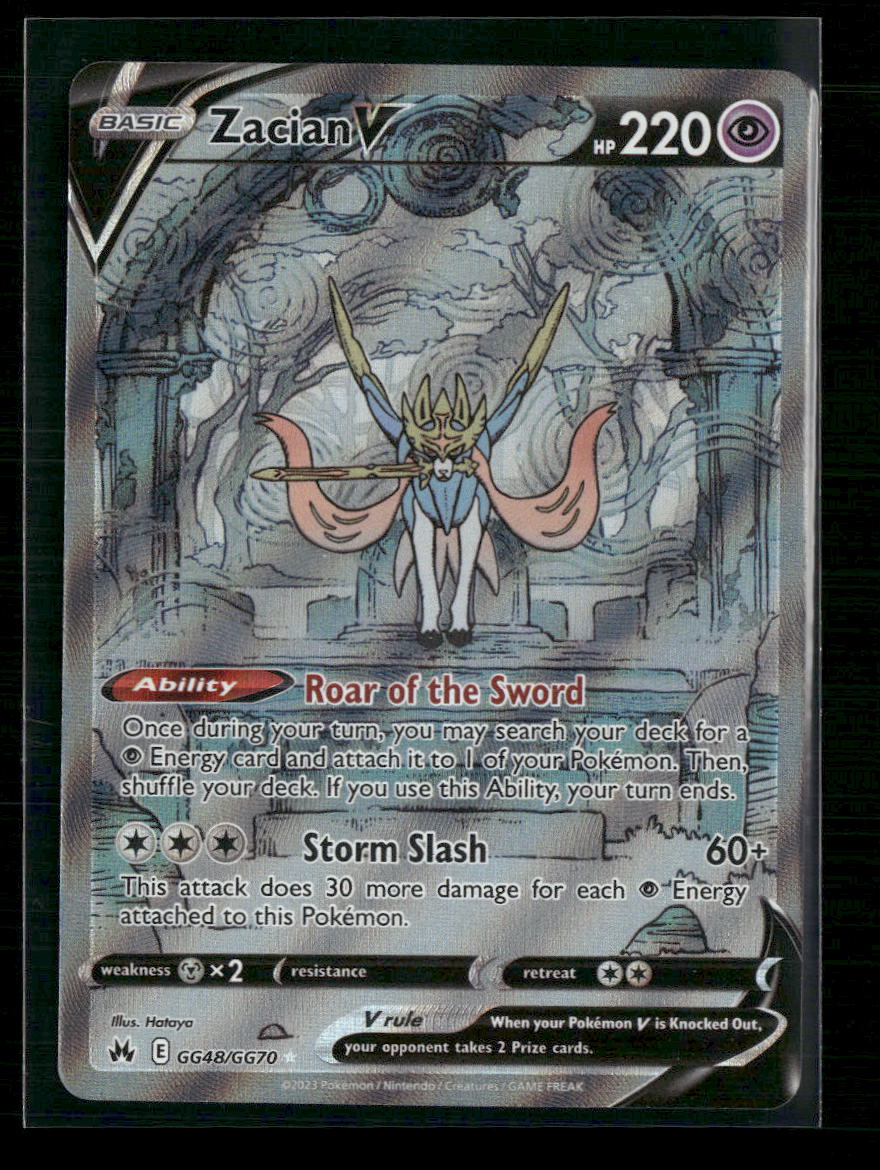 Zacian V Crown Zenith: Galarian Gallery #GG48/GG70 - Front