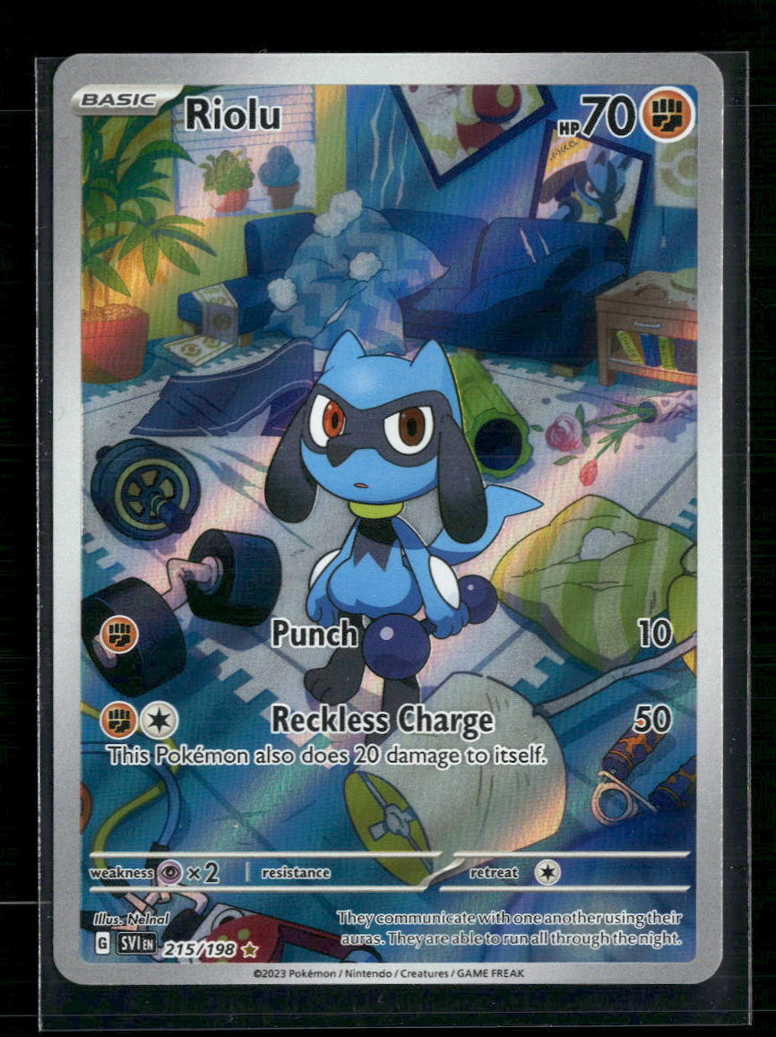 Riolu SV01: Scarlet & Violet Base Set #215/198 - Front