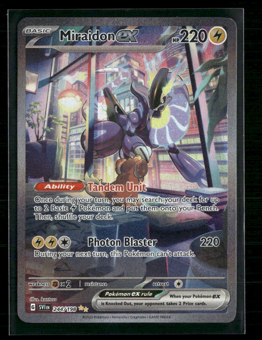 Miraidon ex SV01: Scarlet & Violet Base Set #244/198 - Front