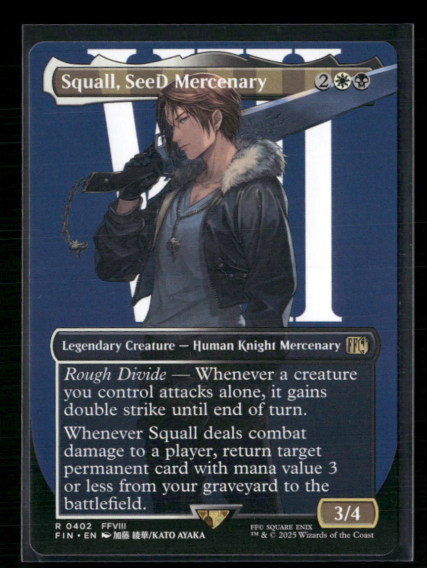 Squall, SeeD Mercenary (Borderless) FINAL FANTASY #402 - Front