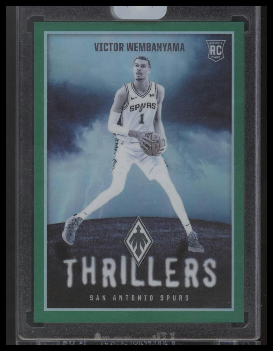 Victor Wembanyama 2023-24 Panini Phoenix #2 Thrillers Green #/5 - Front
