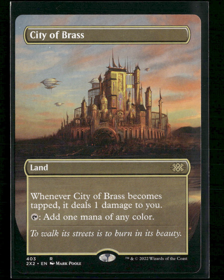 City of Brass (Borderless) Double Masters 2022 #403 - Front