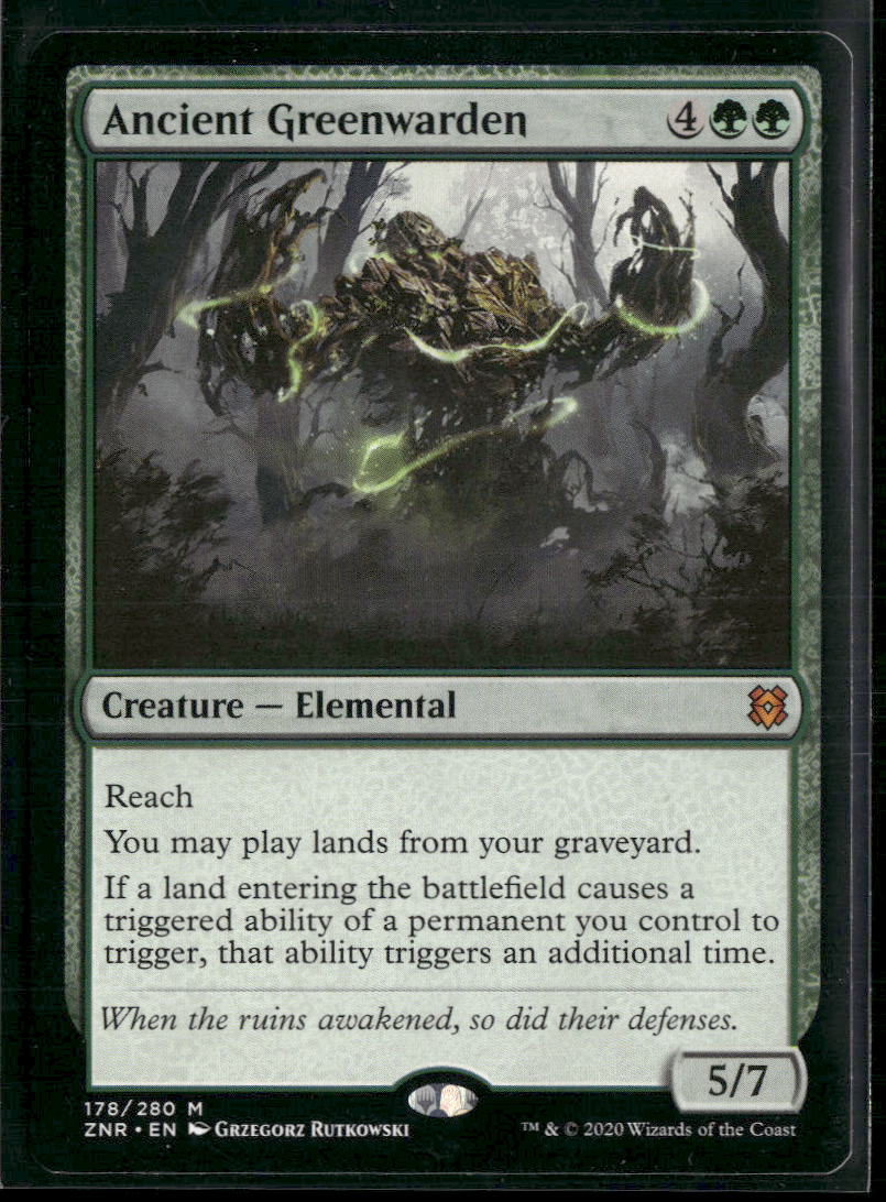 Ancient Greenwarden Zendikar Rising #178 - Front