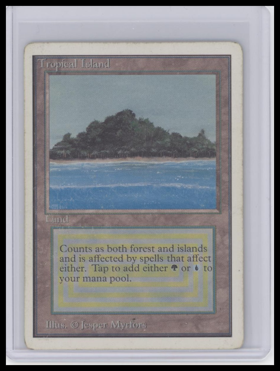 MTG Tropical Island Unlimited Edition - Front